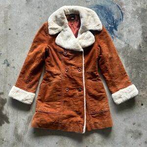 Vintage 70s Genuine Heeksuede Shearling Jacket Size Small